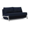Innovation Living Alisa 2.5 Seater Sofa Bed With Chrome Legs Fabric 