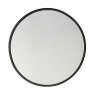 Higgins Wall Round Mirror Black