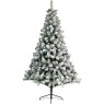 10ft/300cm Snowy Imperial Pine Christmas Tree Green & White