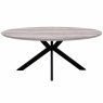 Manhattan 6 Oval Dining Table Grey