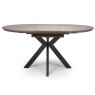 Manhattan 4-6 Person Extending Round Grey Dining Table 120cm x 160cm