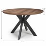 Manhattan 4 Person Round Dining Table Light Walnut Measurements