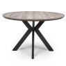 Manhattan 4 Person Round Dining Table Grey 120cm