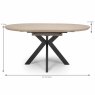 Manhattan 4-6 Person Round Extending Dining Table Oak 120cm x 160cm Measurements