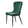 Granby Dining Chair Velvet Fabric Green
