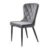 Granby Dining Chair Velvet Fabric Granite