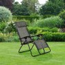 Zero Gravity Relaxer Chair With Drinks Holder Grey