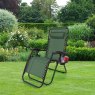 Zero Gravity Relaxer Chair With Drinks Holder Green