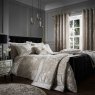 Crushed Velvet 220cm x 220cm Bedspread Natural