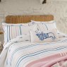 Coastal Stripe Cuvet Cover Set Double Chalk