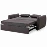 Kent 2 Seater Sofa Bed Fabric Dark Grey Sofa Flat Angled