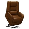 Bettino Electric Lift & Rise Mobility Reclining Chair Leather Category 15(S) Brown Lifted