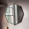 Bowie Octagon Mirror Black 80cm dia