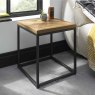 Khan Lamp Table Rustic Oak