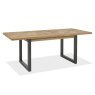 Khan 4-6 Person Rectangular Extending Dining Table Rustic Oak Extended