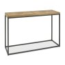 Khan Console Table Rustic Oak