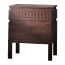 Jaipur 2 Drawer Bedside Locker Dark Brown