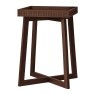 Jaipur Side Table Brown W:46cm D:46cm H:66.5cm