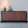 Nuts Sideboard Sheesam Wood Walnut/Black Unassembled 