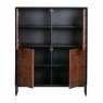 Nuts 4 Door Cabinet Sheesam Wood Walnut/Black Unassembled 