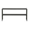 Ferro Shoe Rack Metal Black Unassembled 