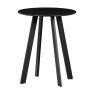 Fer Coffee Table Metal Black 40cm 