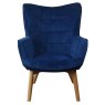 Mayla Armchair Fabric Navy Front