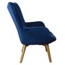 Mayla Armchair Fabric Navy Side