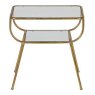 BePureHome Amazing Side Table Metal & Glass Antique Brass 