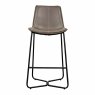 Valencia Low Bar Stool Faux Leather Ember