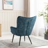 Cleveland Armchair Fabric Teal Back