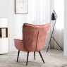 Cleveland Armchair Fabric Blush Pink Back