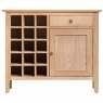 Alford 1 Door + 1 Drawer Sideboard With Wine Rack Light Oak 