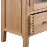 Alford 2 Door + 1 Drawer Display Cabinet Light Oak 