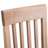 Alford Slatted Back Dining Chair Fabric Light Oak 