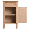 Alford 1 Door + 1 Drawer Narrow Cupboard Light Oak 