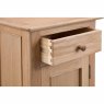 Alford 1 Door + 1 Drawer Narrow Cupboard Light Oak 