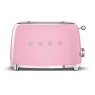 Smeg 2 Slice Toaster Pink