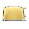 Smeg 2 Slice Toaster Gold