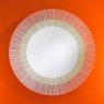 Yoko Bronze circular mirror ; Gold & silver 105cm dia 