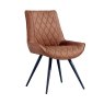 Jessica Dining Chair Faux Leather Tan