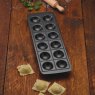 Kitchen Craft World of Flavours Italian Non-Stick Ravioli Mould Tray With Rolling Pin