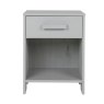 WOOOD Dennis 1 Drawer Bedside Locker Concrete Grey 