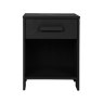 Dennis 1 Drawer Bedside Locker Black