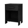 Dennis Nightstand Black Brushed 
