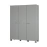 WOOOD Dennis 3 Door Wardrobe Pine Concrete Grey 