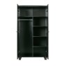 Dennis Wardrobe Black Unassembled