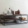 Vic Coffee Table Wood/Metal Unassembled  120 x 60