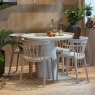 Damon 4-6 Person Dining Table White 76 x 100cm