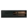 James TV Unit Wood Black Unassembled 